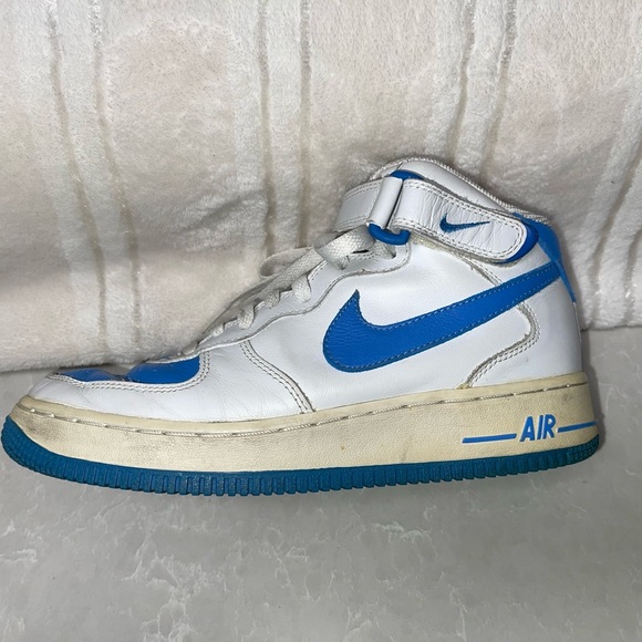 GUC 2003 Vintage Nike Air Force 1 Mid “Baby Blue” Strap - Picture 6 of 13